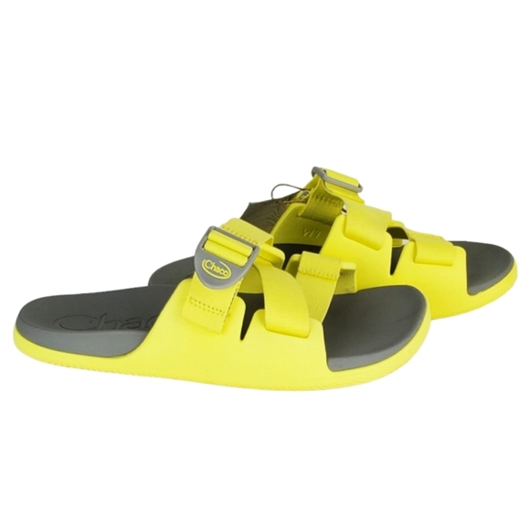 NWT Chaco chillos z straps slide sandals limelight yellow outdoor waterproof - Picture 6 of 14